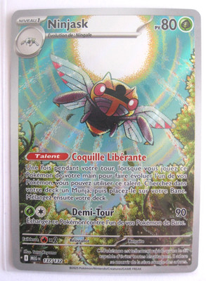 CARTE POKEMON NINJASK 137/132 MEGA EVOLUTION ME01 FR