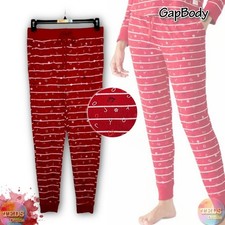 NWT Gap GapBody Women's XL Jogger Pajamas Pants ONLY G1247XLLMA, Red Stripe