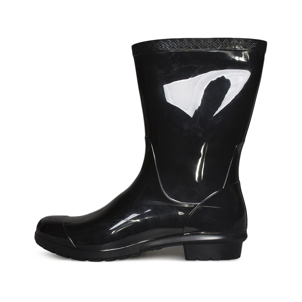 UGG SIENNA BLACK WATERPROOF RUBBER BOOT WOMEN'S RAINBOOTS SIZE US 10/UK 8 NEW - Image 3 of 4