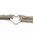Tiffany & Co. Sterling Multi-Strand Mesh Open Heart Toggle Necklace #S5412-2 — photo 6