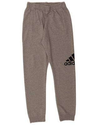 Adidas Mens Graphic Tracksuit Trousers Joggers Small  Grey AB18