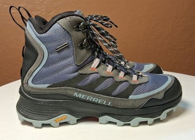 Merrell Moab Speed Thermo Mid Men's Boots Waterproof SZ 11.5  Blue w/Black Accen