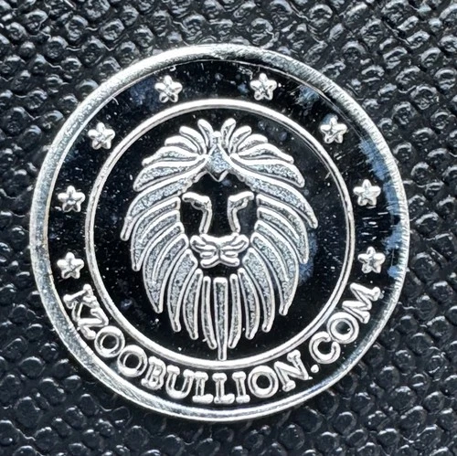 1 Gram .999 Fine Silver Round Ribbon Design..