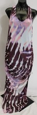 ASOS Women's Halter Neck Ruching Maxi Dress AC2 Abstract Zebra Size 18 (U.S 14)