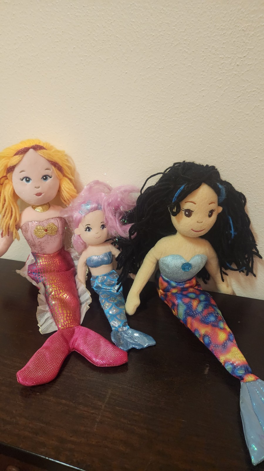 Mermaid Dolls Plush, 3-Pack