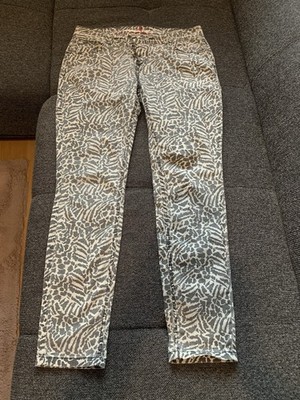 Buena Vista Malibu Damen Stretchhose Gr. L Animalprint Beige Taupe