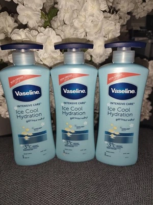 Lot 3 lotions corps Vaseline Ice Cool Hydration 400 ml – Neuves - Photo 1/2