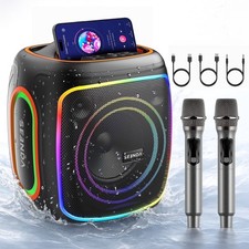 Seenda Karaoke Machine, 50W Portable PA System with Bluetooth 5.3, Dual Wireless