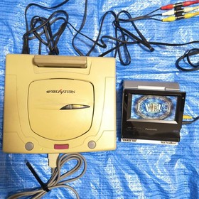 SEGA SATURN Console Bundle w/20 Games Japanese Version Tested Used