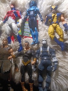 Mixed Lot 10+ Loose Plastic Action Figures Wolverine Green Lantern X-Men