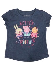 Jumping Beans Peppa Pig Girls Blue Sparkle Better Together T-Shirt Tee Shirt 5