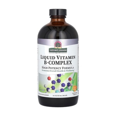 Nature's Answer Liquid Vitamin B-Complex 16 Fl Oz (Pack of 1), No Color