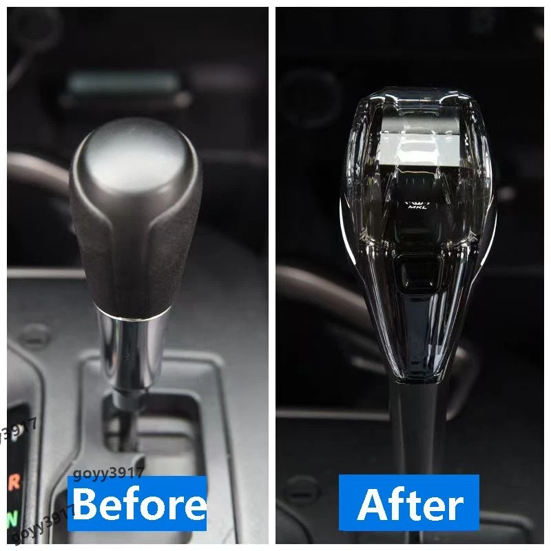 Manija de cristal universal para automóvil perilla de cambio de marchas cabezal de engranaje con LED para Toyota Lexus Foto 3 de 4