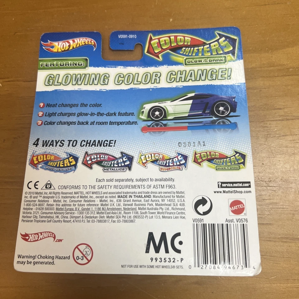 2011 Hot Wheels Color Shifters Dragon Blaster Glow In Dark New - Image 2 of 4