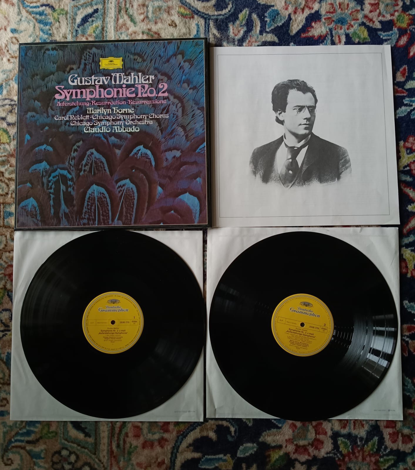 Vinyl 33 Giri 12" - Mahler - Symphonie 2 - Resurrection - Abbado - Box 2 LP