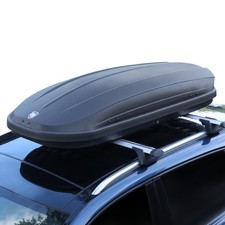 12 Cubic Feet Hard Shell Top Mount Carrier Rooftop Cargo Box Carrier Dual-side