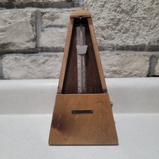 Vintage Seth Thomas Metronome E873-007 Wood Pyramid- Works