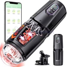 Male Masturbaters Automatic HandsFree Rotating Cup Thrusting Stroker Lubricants
