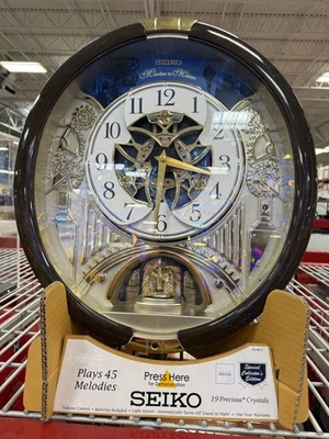 Seiko Melodies in Motion Wall Clock Special Collector's Edition 45 Melodies