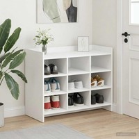 Schuhschrank Mit Speicher Weiß 85 X 39,5 X 70 Cm Holzwerkstoff