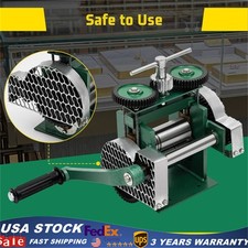 Manual Jewelry Press Rolling Mill Machine Wire Flat Metal Sheet Roller Tool New