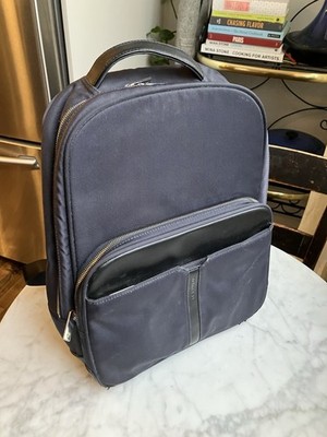 Le Tanneur Navy/black Leather Backpack