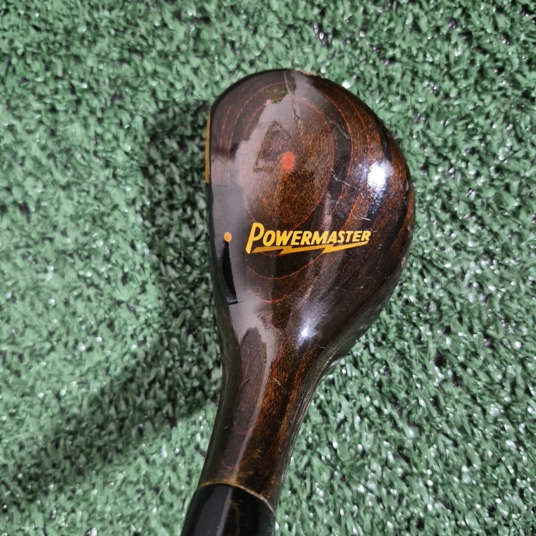 как выглядит Vtg Powermaster Persimmon 7 Wood Registered GL-1003 Steel Shaft Right Handed 40" фото