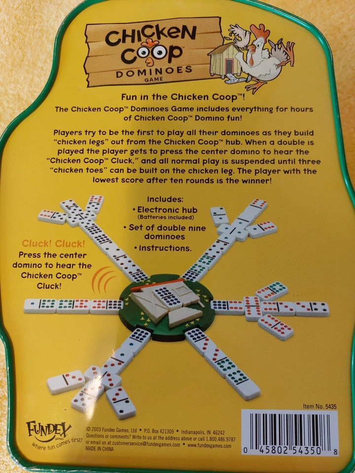 Chicken Coop Dominos Game 2003 New - Image 2 of 4