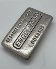 Vintage Engelhard Poured 10 oz .999 Fine Silver Bar #P040301