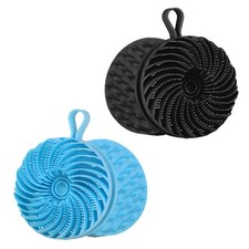 2 Pcs Larger Silicone Body Scrubber Scalp Massager Hair Growth,Dual Sided Dua...