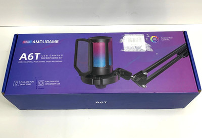 Fifine Ampligame A6T USB Gaming Microphone Kit for Streaming, Podcasting