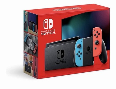 Nintendo Switch Handheld Console Neon Blue Red HDMI USB-C Wi-Fi System