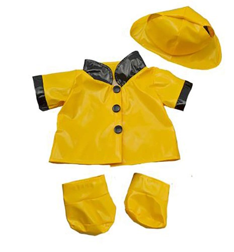 Rain Slicker w/Hat & Boots Teddy Bear Clothes Fits Most 14"-18" Build-A-Bear & M - Picture 4 of 5