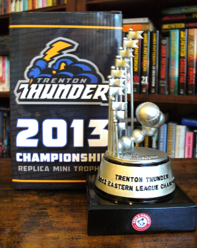 MILB - Trenton Thunder  "2013 Eastern League Champs" Replica Mini Trophy - SGA