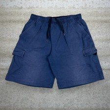 Vintage Y2K Nike Cargo Shorts Mens XL Baggy Faded Slate Blue 10" Inseam