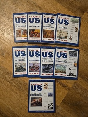 A History Of US by Joy Hakim Complete SET Books 1-3, 5-9, 11