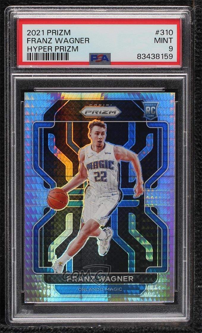 2021-22 Panini Prizm Hyper Prizm Franz Wagner #310 PSA 9 MINT 14t3