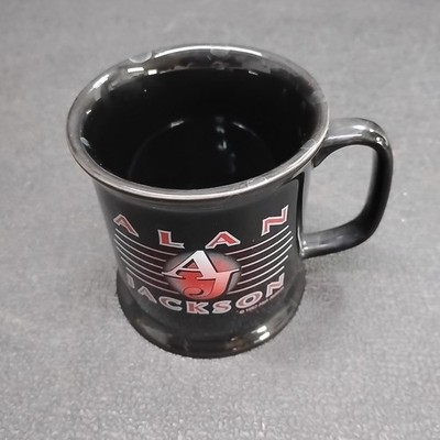 Vintage 1997 Alan Jackson Black Porcelain Coffee Mug Cup | eBay