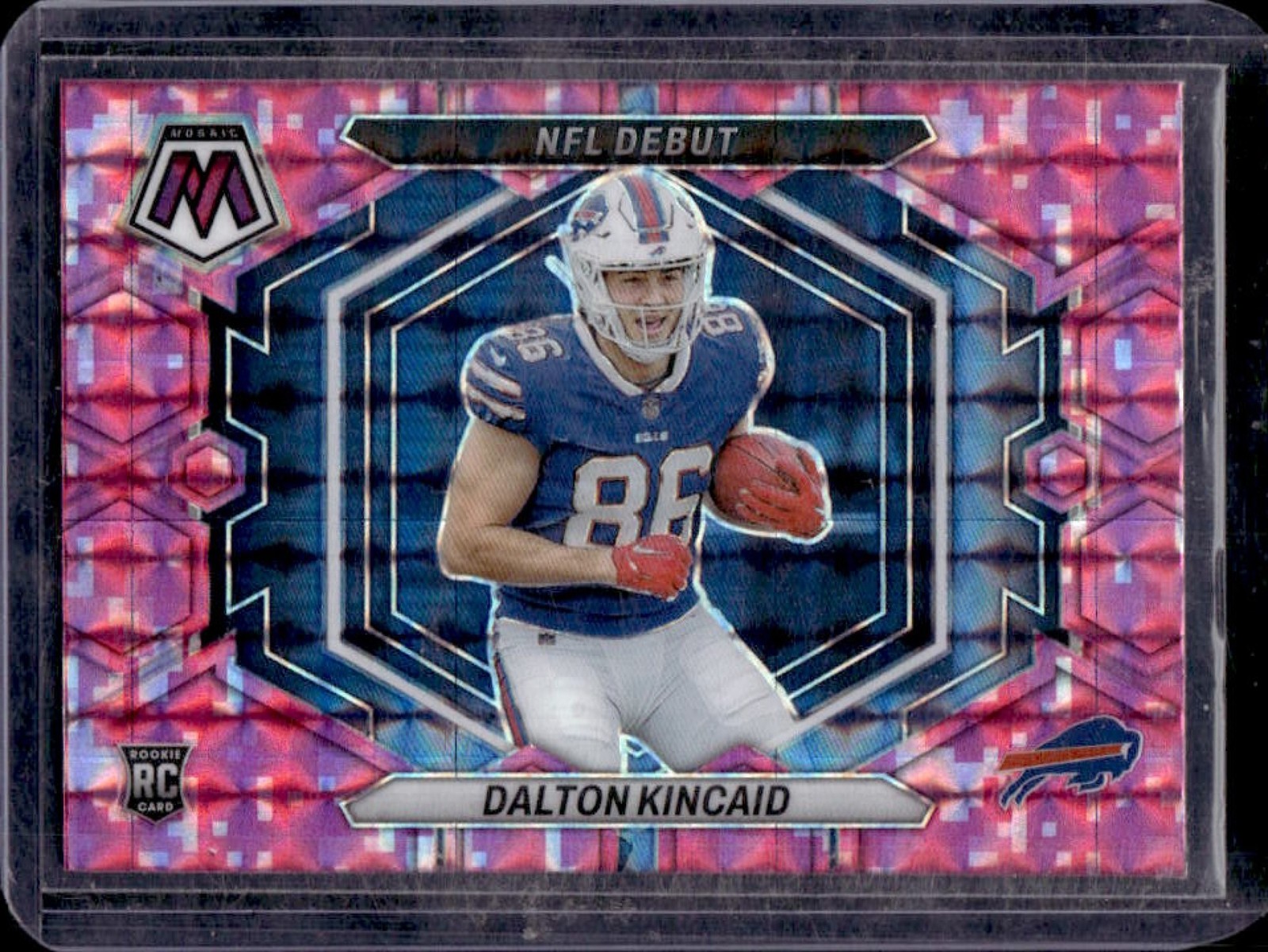 2023 Mosaic Dalton Kincaid RC Camo Pink Rookie NFL Debut #ND-20 Bills
