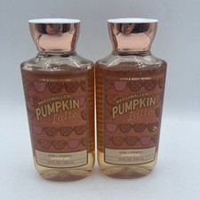 Bath and Body Works Marshmallow Pumpkin Latte Shower Gel 10 oz NEW LOT OF 2