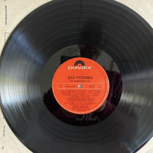 ELLA FITZGERALD "THE INCOMPARABLE" VERVE POL TV9 , VINYL LP, Excellent Condition - Picture 6 of 7