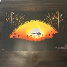 KII Arens Signed & Numbered 44/250 Coachella 2014 Poster - 17.5x26