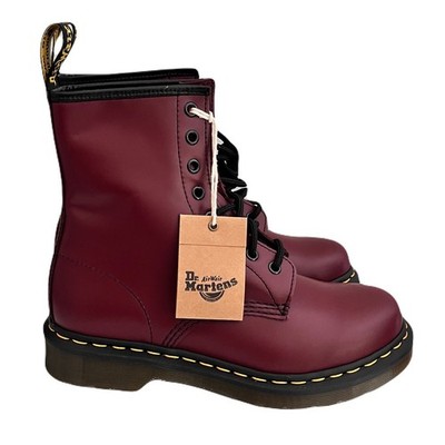 NWOB Doc Martens 1460 Smooth Leather Boots in “Cherry Red”, Size - Main Image