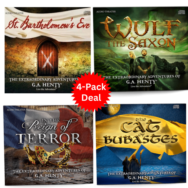 Audio Adventure 4-Pack Deal - G.A. Henty Award Winning Four Audio CD Sets