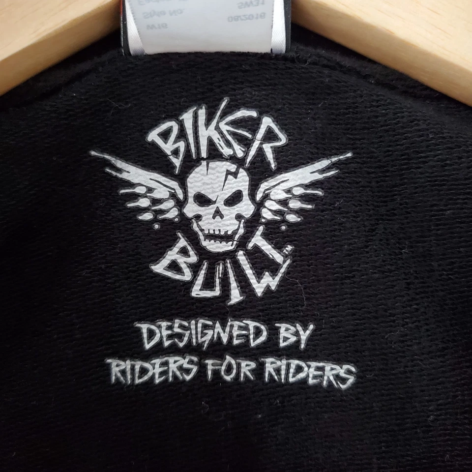 Chaleco HARLEY-DAVIDSON Talla S Negro Gris Rayas Cremallera Completa Tejido Logotipos Bolsillos Motociclista Foto 4 de 4