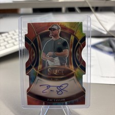 2025 Panini Select - Signatures Zac Taylor #SP-ZTR Tie Dye! /25