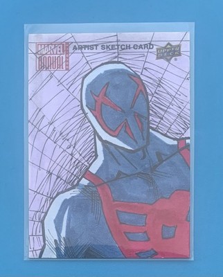 2020-21 Upper Deck Marvel Annual Spider-Man 2099 1/1 Artist Sketch Card