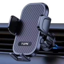 TOPK Phone Mount for Car Universal Air Vent with Hook Clip Car Phone Holder