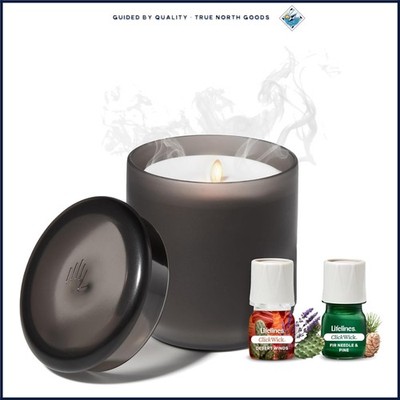 Waterless Essential Oil Diffuser with USB Charger and Charcoal Finish Design