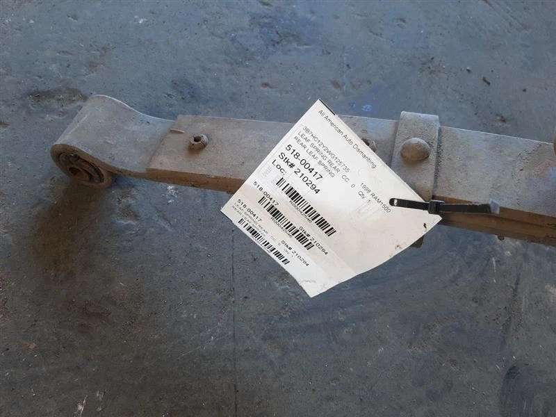 94 95 96 97 98 99 00 01 DODGE RAM 1500 PICKUP Rear Leaf Spring 2WD 5.2L 52106296 - Image 3 of 4